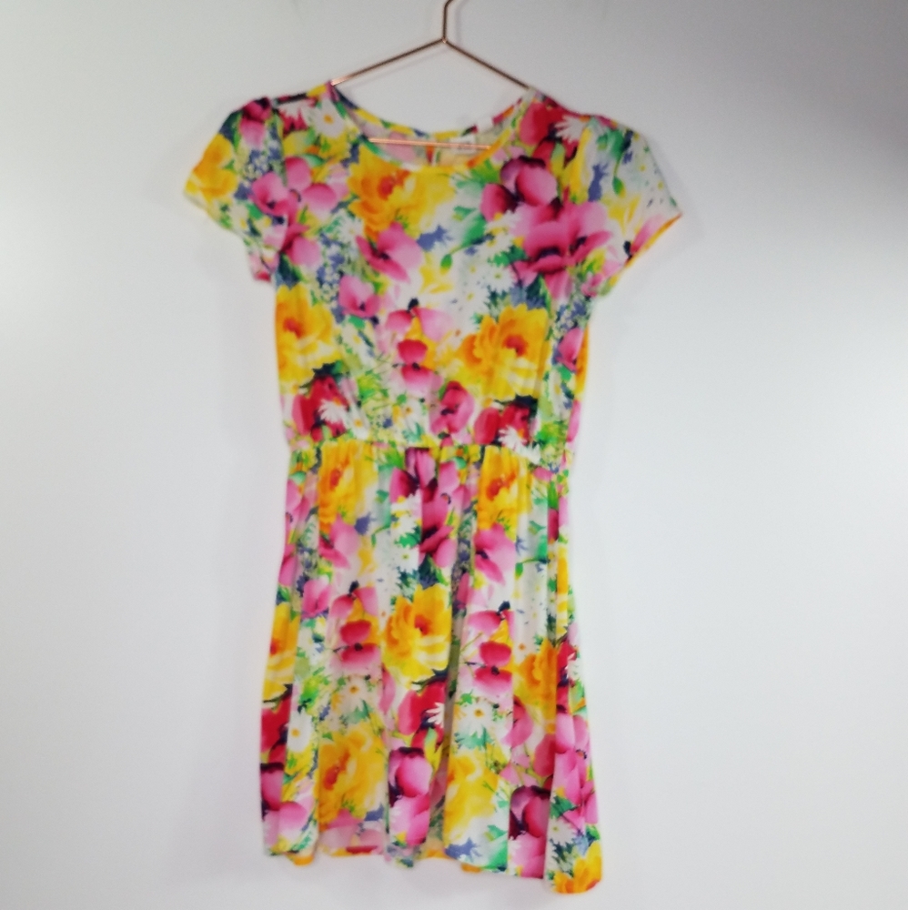 Gap Kids Short Sleeve Floral Spring Dress Size XL (12) - Picture 2 of 9